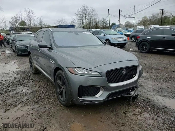 2018 Jaguar F-PACE S with VIN SADCM2FV9JA203808, listed as a Copart auction lot 52248255 with 86,382 mi miles and Salvage Title. Bid and sale history available at carsss.com. Image 12.