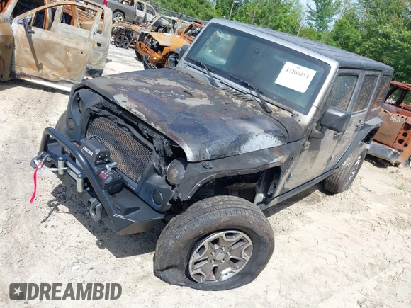 2016 Jeep Wrangler Unlimited Rubicon Hard Rock with VIN 1C4BJWFG6GL265320, listed as a IAAI auction lot 42260151 with Not provided miles and . Bid and sale history available at DreamBid. Image 16.