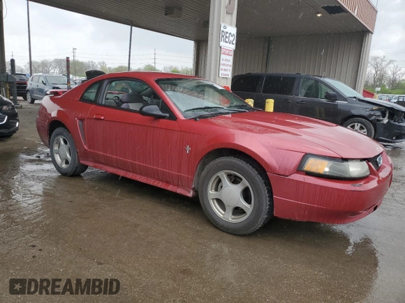 2003 Ford Mustang Standard with VIN 1FAFP404X3F304363, listed as a Copart auction lot 54782345 with 164,347 mi miles and Clean Title. Bid and sale history available at carsss.com. Image 4.