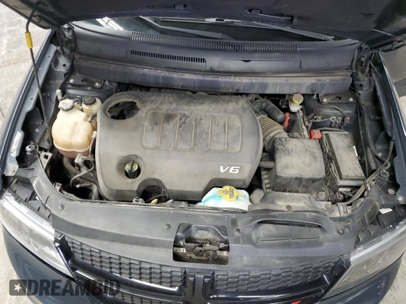 2017 Dodge Journey Crossroad Plus with VIN 3C4PDCGG6HT613665, listed as a Copart auction lot 59414575 with 153,223 mi miles and Salvage title. Bid and sale history available at DreamBid. Image 12.