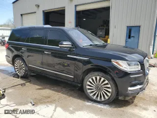2019 Lincoln Navigator Reserve with VIN 5LMJJ2LT8KEL23973, listed as a Copart auction lot 46365205 with 0 mi miles and Salvage Title. Bid and sale history available at carsss.com. Image 4.