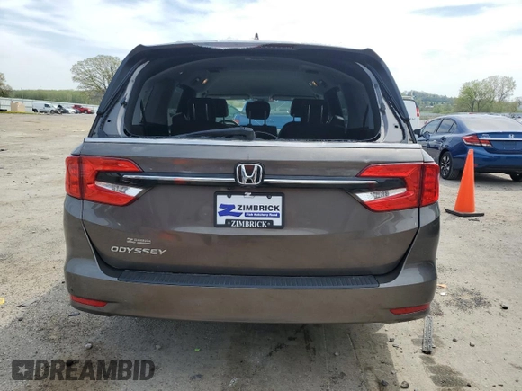 2021 Honda Odyssey EX z VIN 5FNRL6H5XMB019406, wystawiony jako Copart lot #54990945 z przebiegiem 77 941 mil mil oraz Szkoda całkowita • Salvage title. Historia ofert i sprzedaży dostępna na DreamBid. Obrazek 6.