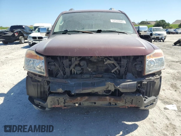 2011 Nissan Armada SV with VIN 5N1BA0ND6BN617499, listed as a Copart auction lot 52533945 with 158,645 mi miles and Salvage Title. Bid and sale history available at DreamBid. Image 5.