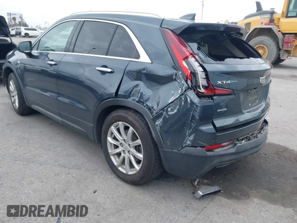2019 Cadillac XT4 AWD Luxury with VIN 1GYFZBR41KF160352, listed as a IAAI auction lot 42047477 with 58,850 mi miles and . Bid and sale history available at DreamBid. Image 3.