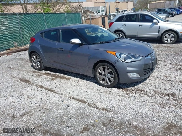 2017 Hyundai Veloster with VIN KMHTC6AD8HU305853, listed as a IAAI auction lot 41915404 with 115,663 mi miles. Bid and sale history available at carsss.com. Image 1.