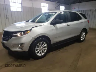 2021 Chevrolet Equinox LS with VIN 3GNAXFEV1MS161826, listed as a Copart auction lot 55512394 with 19,503 mi miles and . Bid and sale history available at DreamBid. Image 1.