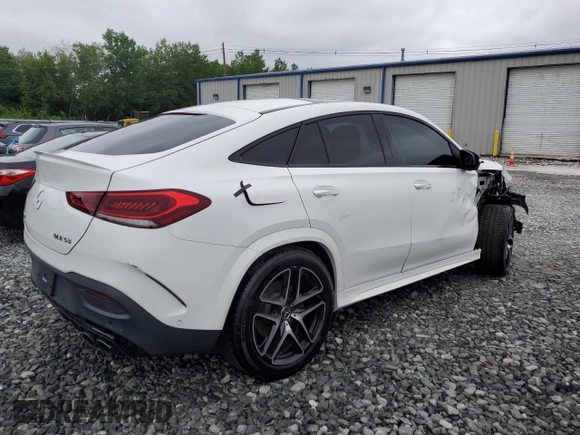 2021 Mercedes-Benz GLE 53 AMG with VIN 4JGFD6BBXMA489471, listed as a Copart auction lot 64043615 with Not provided miles and Clean title. Bid and sale history available at DreamBid. Image 3.