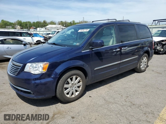 2014 Chrysler Town & Country Touring with VIN 2C4RC1BG0ER422877, listed as a Copart auction lot 54392755 with 117,605 mi miles and Salvage Title. Bid and sale history available at carsss.com. Image 1.