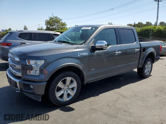 2017 Ford F-150 XL with VIN 1FTEW1EG0HFB89788, listed as a Copart auction lot 54906695 with 109,506 mi miles and Salvage Title. Bid and sale history available at carsss.com. Image 1.