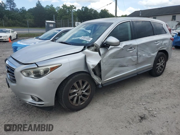 2015 Infiniti QX60 with VIN 5N1AL0MM6FC516052, listed as a Copart auction lot 61912455 with 98,007 mi miles and Salvage title. Bid and sale history available at DreamBid. Image 1.