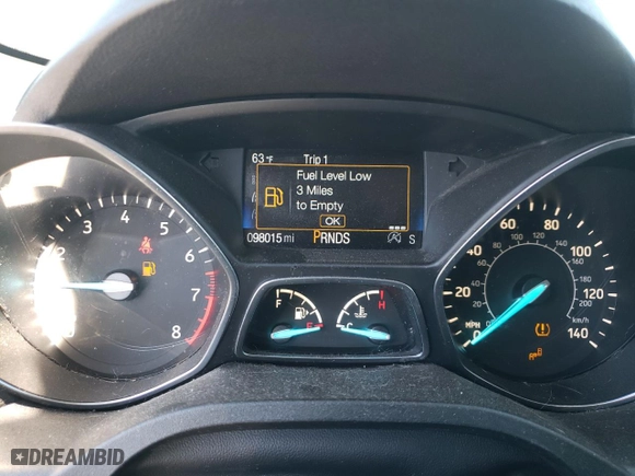 2017 Ford Escape SE with VIN 1FMCU0GD0HUD83920, listed as a Copart auction lot 48325055 with 98,015 mi miles and Salvage Title. Bid and sale history available at carsss.com. Image 9.