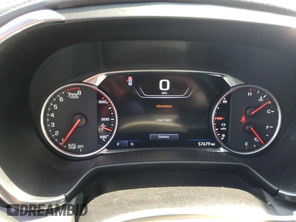 2020 Chevrolet Blazer Premier with VIN 3GNKBLRS1LS667740, listed as a Copart auction lot 63771195 with 57,679 mi miles and Salvage title. Bid and sale history available at DreamBid. Image 9.