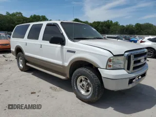 2005 Ford Excursion Eddie Bauer z VIN 1FMNU45S55EB52633, wystawiony jako Copart lot #56335435 z przebiegiem Nie podano mil oraz Czysty tytuł • Clean title. Historia ofert i sprzedaży dostępna na DreamBid. Obrazek 4.