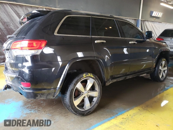 2015 Jeep Grand Cherokee Overland with VIN 1C4RJFCG8FC653117, listed as a Copart auction lot 49254595 with 142,359 mi miles and Clean Title. Bid and sale history available at carsss.com. Image 3.