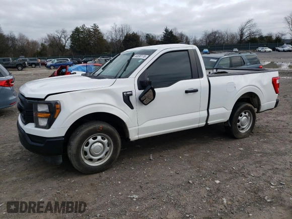 2023 Ford F-150 XL with VIN 1FTMF1CB7PKF60339, listed as a Copart auction lot 44690115 with 56,346 mi miles and Salvage Title. Bid and sale history available at carsss.com. Image 1.