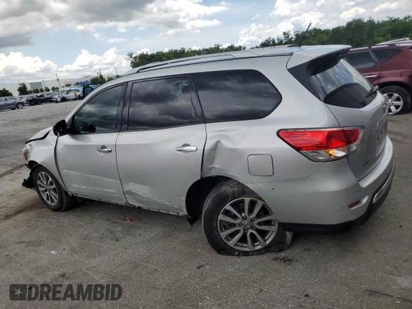 2016 Nissan Pathfinder S with VIN 5N1AR2MN0GC637891, listed as a Copart auction lot 62486415 with 139,182 mi miles and Salvage title. Bid and sale history available at DreamBid. Image 2.