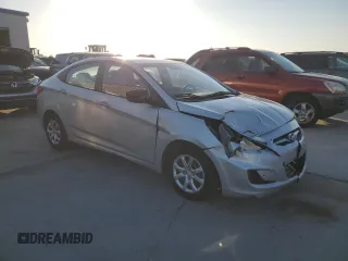 2013 Hyundai Accent GLS with VIN KMHCT4AE6DU523202, listed as a Copart auction lot 52568315 with 126,806 mi miles and Salvage Title. Bid and sale history available at carsss.com. Image 4.