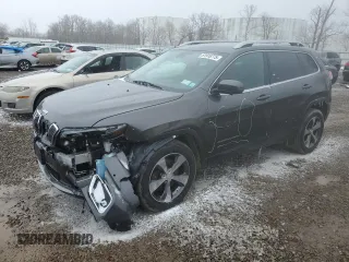 2019 Jeep Cherokee Limited with VIN 1C4PJMDN7KD180422, listed as a Copart auction lot 51916775 with 128,796 mi miles and Salvage Title. Bid and sale history available at carsss.com. Image 1.
