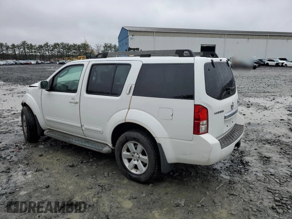 2010 Nissan Pathfinder SE z VIN 5N1AR1NB2AC605384, wystawiony jako Copart lot #52105735 z przebiegiem 138 019 mil mil oraz Szkoda całkowita • Salvage title. Historia ofert i sprzedaży dostępna na DreamBid. Obrazek 2.