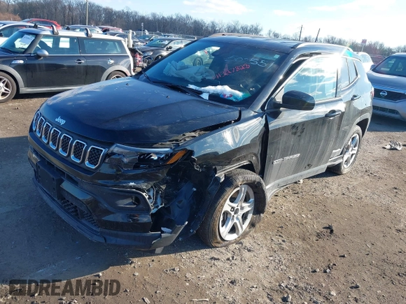 2023 Jeep Compass Latitude with VIN 3C4NJDBN3PT502551, listed as a IAAI auction lot 41327828 with 17,818 mi miles and . Bid and sale history available at DreamBid. Image 18.