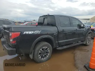 2024 Nissan Titan Pro-4X with VIN 1N6AA1ED7RN106896, listed as a Copart auction lot 55622215 with 16,155 mi miles and Salvage title. Bid and sale history available at DreamBid. Image 3.