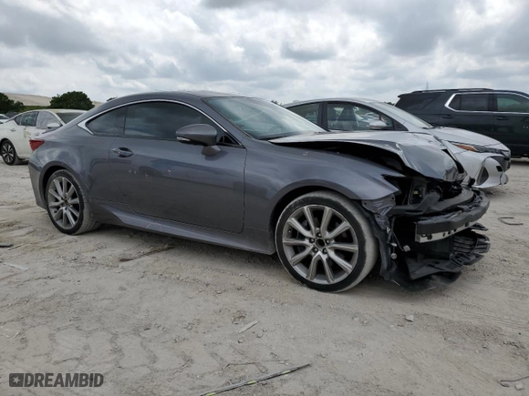 2015 Lexus RC 350 with VIN JTHHE5BC8F5002307, listed as a Copart auction lot 54145344 with 43,725 mi miles and Salvage Title. Bid and sale history available at carsss.com. Image 4.