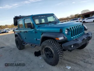 2020 Jeep Wrangler Unlimited Sport Altitude z VIN 1C4HJXDG1LW277726, wystawiony jako Copart lot #46754635 z przebiegiem 101 392 mil mil oraz Szkoda całkowita • Salvage title. Historia ofert i sprzedaży dostępna na DreamBid. Obrazek 4.