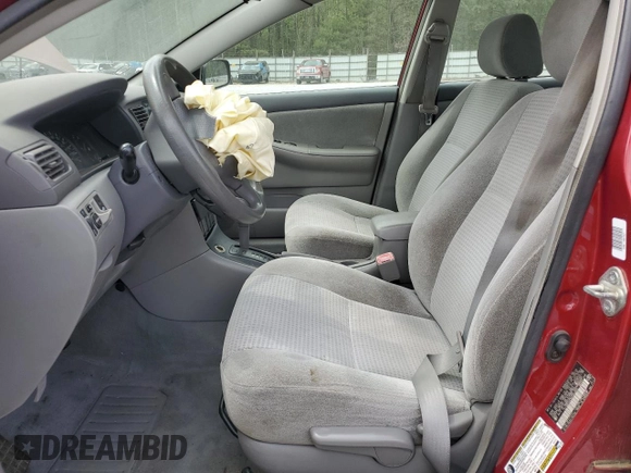 2005 Toyota Corolla CE with VIN 2T1BR32E85C343094, listed as a Copart auction lot 52525465 with Not Provided miles and Salvage Title. Bid and sale history available at DreamBid. Image 7.