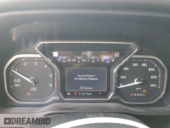 2020 GMC Sierra 1500 Denali z VIN 1GTU9FET3LZ184959, wystawiony jako Copart lot #48869185 z przebiegiem 112 216 mil mil oraz Szkoda całkowita • Salvage title. Historia ofert i sprzedaży dostępna na DreamBid. Obrazek 9.