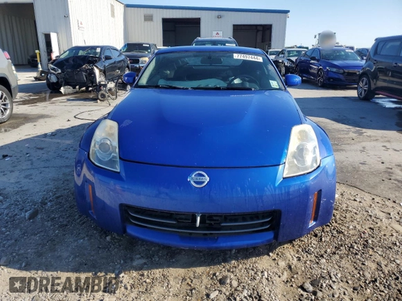 2007 Nissan 350Z with VIN JN1BZ34D27M506173, listed as a Copart auction lot 77497444 with 75,005 mi miles and Non Repairable. Bid and sale history available at DreamBid. Image 5.