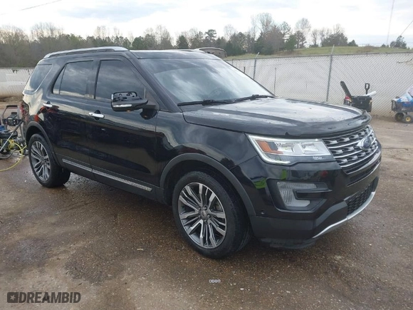 2017 Ford Explorer Platinum with VIN 1FM5K8HT9HGC91593, listed as a IAAI auction lot 41878996 with 121,932 mi miles. Bid and sale history available at carsss.com. Image 1.