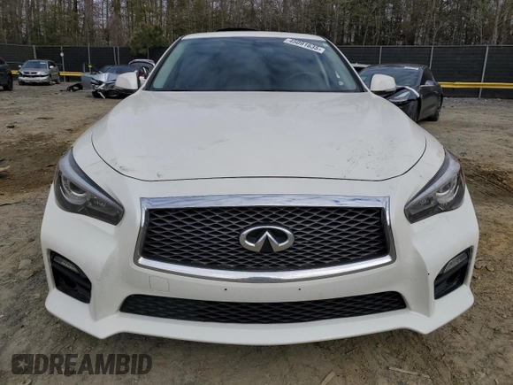 2016 Infiniti Q50 with VIN JN1EV7AR7GM346324, listed as a Copart auction lot 45091635 with 92,050 mi miles and Salvage Title. Bid and sale history available at DreamBid. Image 5.