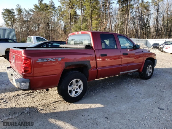 2007 Dodge Dakota ST with VIN 1D7HW28K67S263424, listed as a Copart auction lot 48543235 with 152,254 mi miles and Clean Title. Bid and sale history available at carsss.com. Image 3.