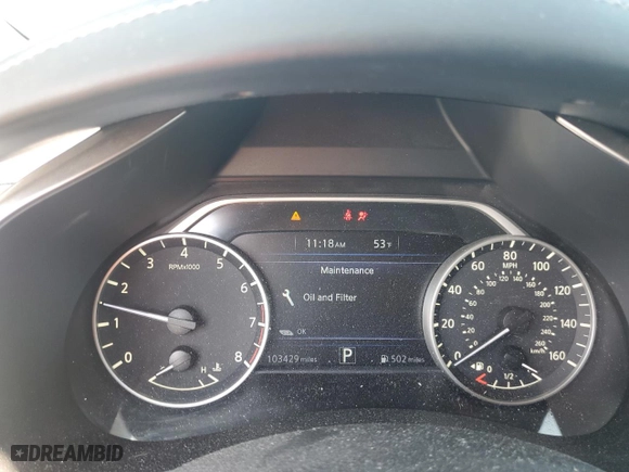 2015 Nissan Murano SV with VIN 5N1AZ2MH1FN233429, listed as a Copart auction lot 50304795 with 103,429 mi miles and Salvage Title. Bid and sale history available at carsss.com. Image 9.