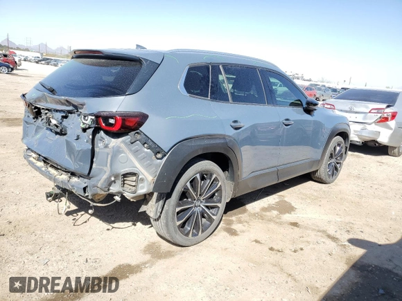 2023 Mazda CX-50 Premium Plus with VIN 7MMVABEY2PN100613, listed as a Copart auction lot 47291275 with 39,394 mi miles and Salvage title. Bid and sale history available at DreamBid. Image 3.