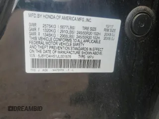 2018 Acura MDX Technology with VIN 5J8YD4H51JL001576, listed as a Copart auction lot 57646995 with 98,295 mi miles and Salvage title. Bid and sale history available at DreamBid. Image 13.