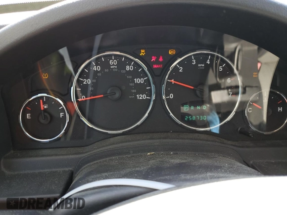 2010 Jeep Liberty Sport with VIN 1J4PP2GK9AW128825, listed as a Copart auction lot 48113835 with 258,730 mi miles and Salvage Title. Bid and sale history available at DreamBid. Image 9.