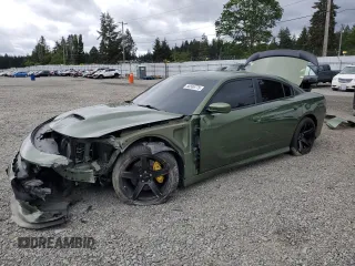 2019 Dodge Charger Scat Pack with VIN 2C3CDXGJ9KH593210, listed as a Copart auction lot 56586775 with 73,405 mi miles and Salvage title. Bid and sale history available at DreamBid. Image 1.