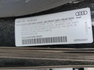 2016 Audi A7 3.0 Prestige with VIN WAU2GAFC9GN185221, listed as a Copart auction lot 50907124 with 106,466 mi miles and Salvage Title. Bid and sale history available at carsss.com. Image 13.