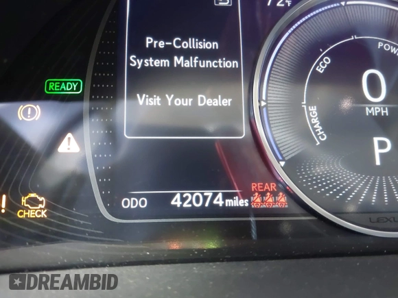 2023 Lexus ES with VIN 58ADA1C19PU036009, listed as a IAAI auction lot 41198635 with 42,074 mi miles. Bid and sale history available at carsss.com. Image 16.