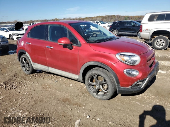 2016 FIAT 500X Trekking Plus with VIN ZFBCFXET3GP376039, listed as a Copart auction lot 78199934 with Not provided miles and Salvage title. Bid and sale history available at DreamBid. Image 4.