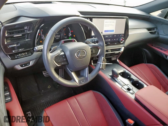 2023 Lexus RX 500h F Sport Performance with VIN 2T2BCMEA3PC001843, listed as a Copart auction lot 56224235 with 11,545 mi miles and Salvage title. Bid and sale history available at DreamBid. Image 8.