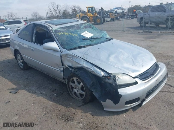 1999 Honda Civic EX with VIN 1HGEJ8249XL033526, listed as a IAAI auction lot 41796967 with 240,552 mi miles. Bid and sale history available at carsss.com. Image 1.