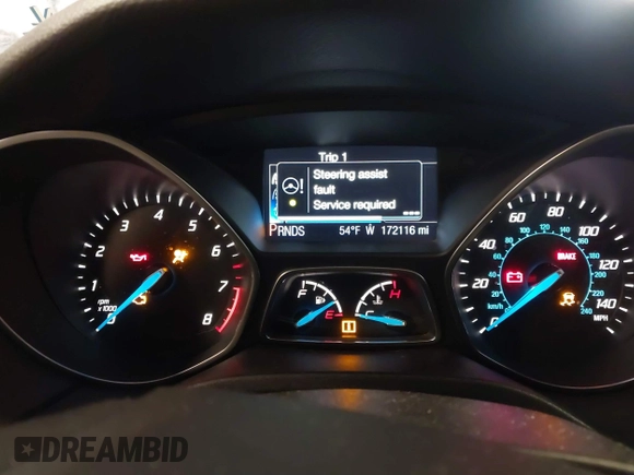 2013 Ford Focus SE with VIN 1FADP3F21DL306920, listed as a IAAI auction lot 41657484 with 172,116 mi miles. Bid and sale history available at carsss.com. Image 7.