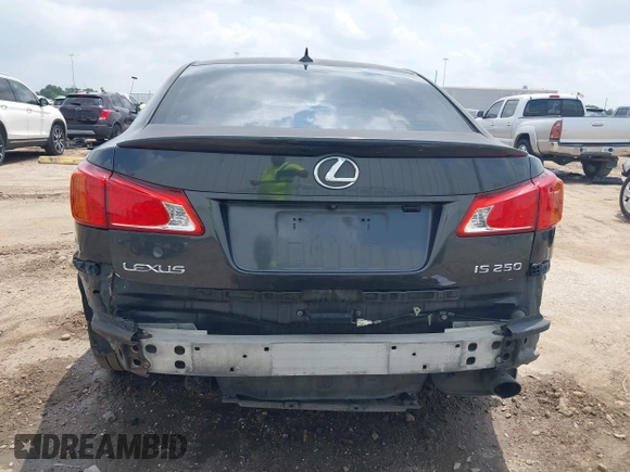 2009 Lexus IS with VIN JTHBK262195094380, listed as a IAAI auction lot 42035562 with 174,977 mi miles. Bid and sale history available at carsss.com. Image 16.