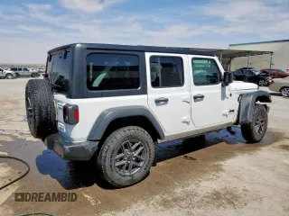 2024 Jeep Wrangler Sport S z VIN 1C4PJXDN0RW300836, wystawiony jako Copart lot #58348255 z przebiegiem 16 171 mil mil oraz Czysty tytuł • Clean title. Historia ofert i sprzedaży dostępna na DreamBid. Obrazek 3.