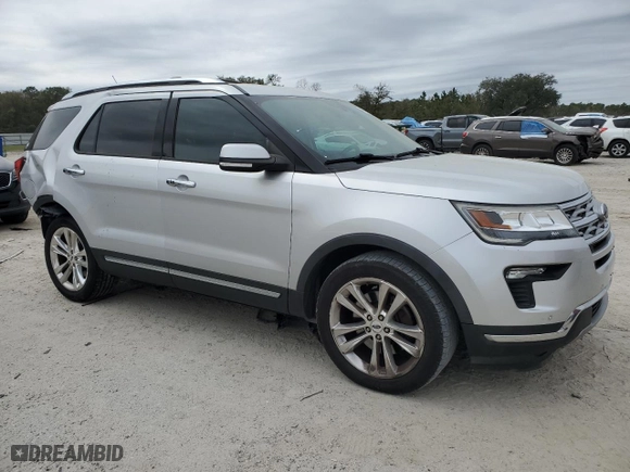 2018 Ford Explorer Limited with VIN 1FM5K7FH1JGB52380, listed as a Copart auction lot 47739835 with 128,590 mi miles and Salvage Title. Bid and sale history available at carsss.com. Image 4.
