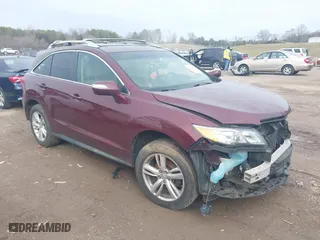 2015 Acura RDX Tech Pkg with VIN 5J8TB4H56FL019496, listed as a IAAI auction lot 41612411 with 166,672 mi miles. Bid and sale history available at carsss.com. Image 1.