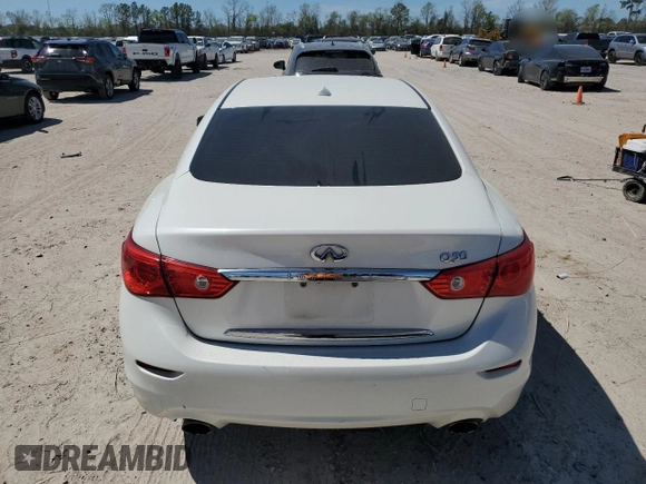 2016 Infiniti Q50 3.0t Premium with VIN JN1EV7AP9GM305451, listed as a Copart auction lot 49553185 with 141,710 mi miles and Salvage Title. Bid and sale history available at carsss.com. Image 6.