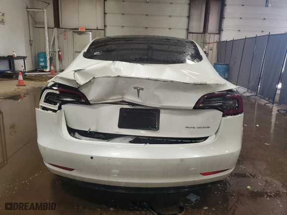 2019 Tesla Model 3 Long Range with VIN 5YJ3E1EB3KF494308, listed as a Copart auction lot 47875255 with 81,765 mi miles and Salvage Title. Bid and sale history available at carsss.com. Image 6.